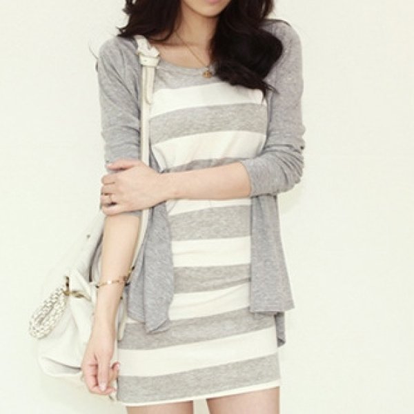 画像4:  長袖 再生繊維 カーディガン UVカット (4)